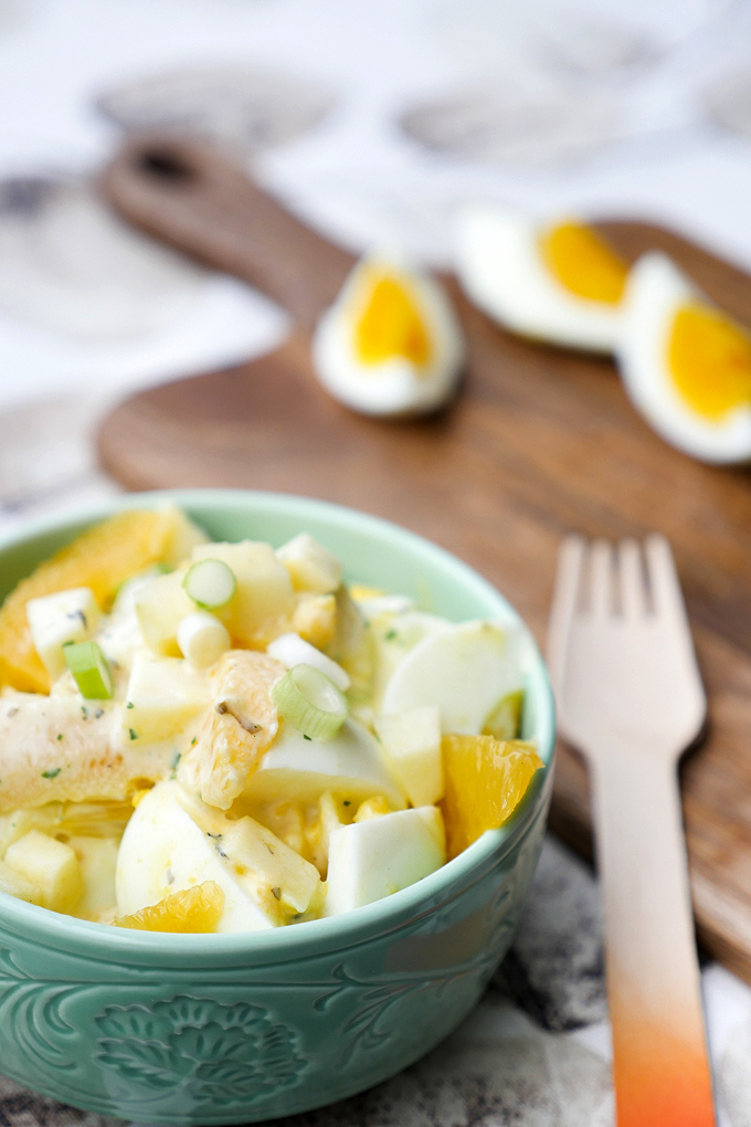 Egg Salad Oranges and Curry - low carb and Weight Watchers