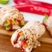 Fast Low Carb Chicken Fajita Rolls