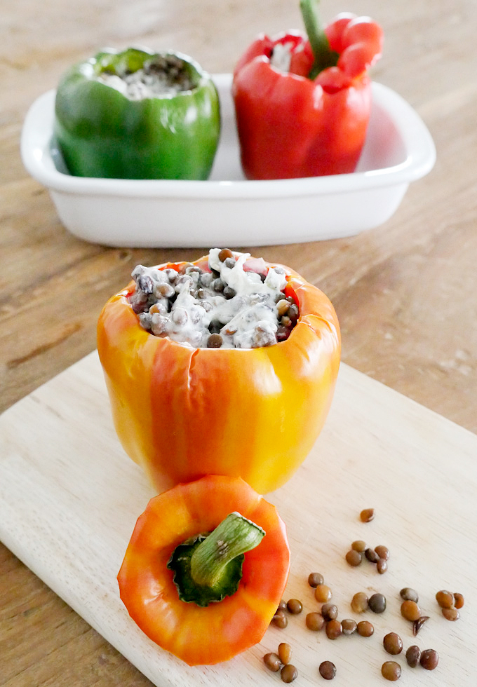 Stuffed peppers low carb and vegetarian