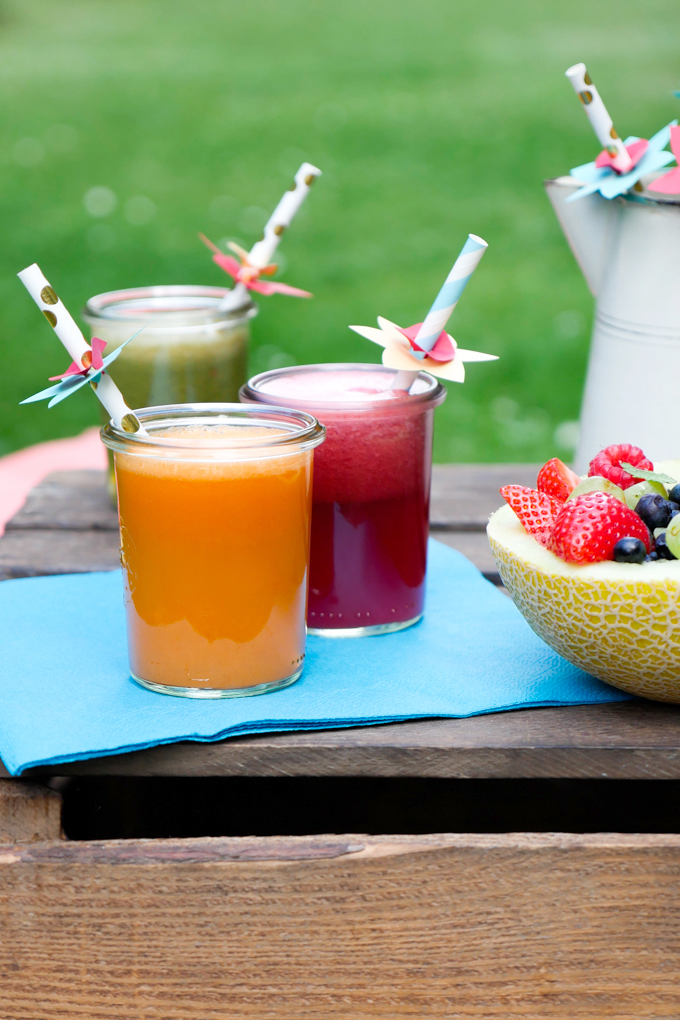 Saft mit Gemüse und Obst für Kinder