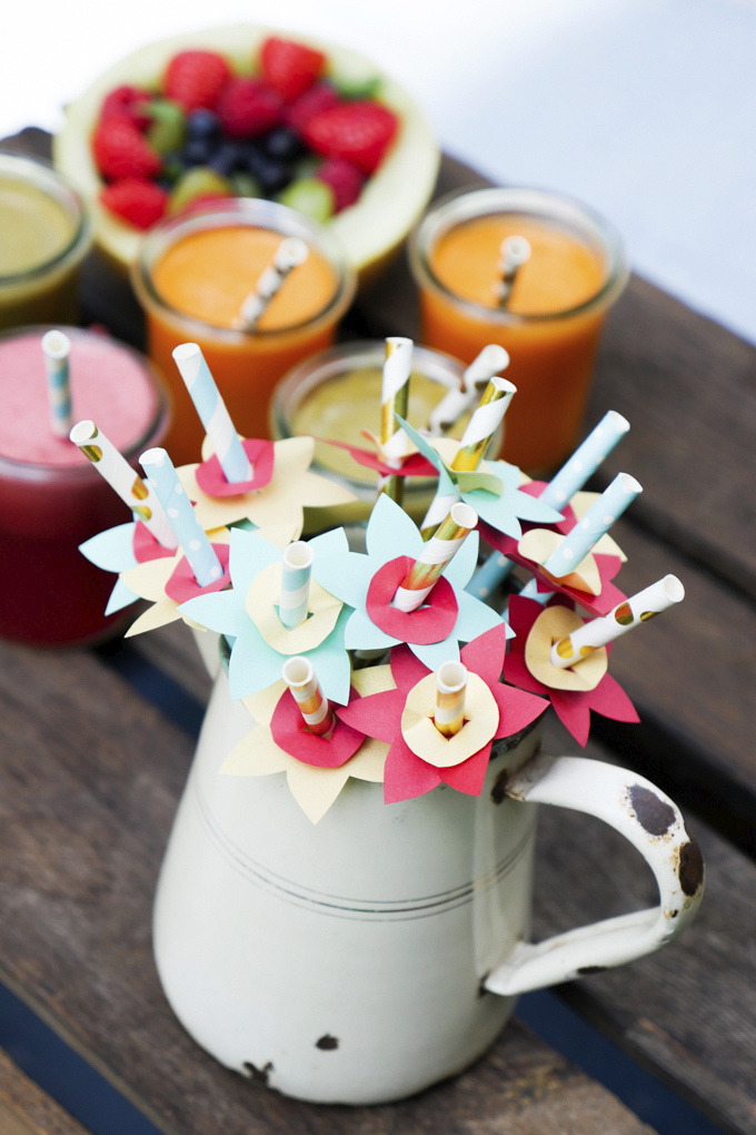 DIY-Blumen für Sommerdrinks 